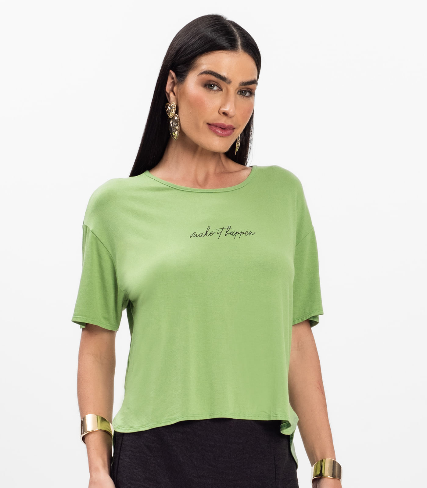 Blusa Mullet Feminina Rovitex Verde