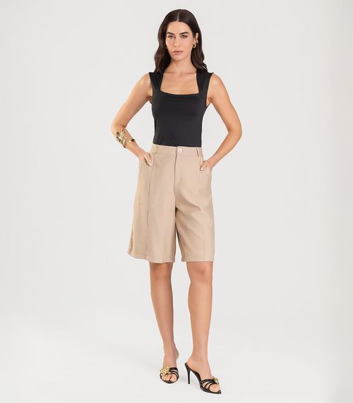 Blusa Feminina Com Decote Quadrado Dianna Preto