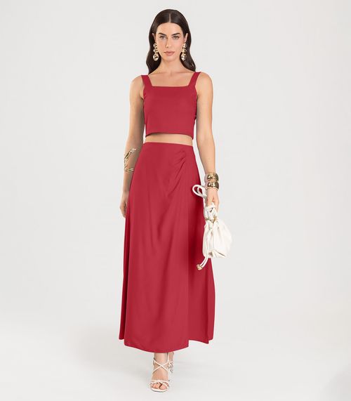 Top Liso Feminino Dianna Vermelho