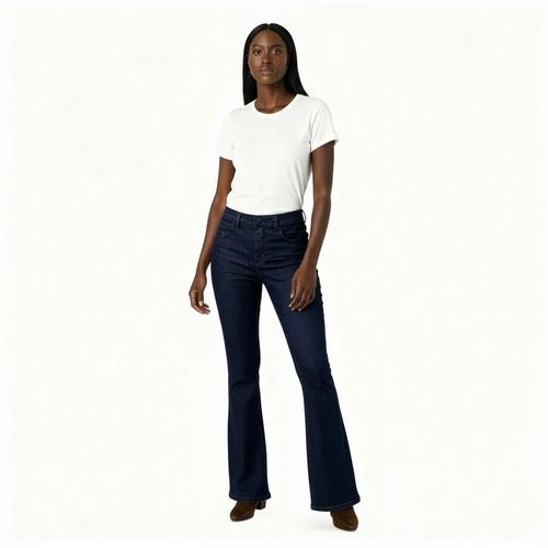 Calça Jeans Feminina Flare Azul Escuro - Biotipo