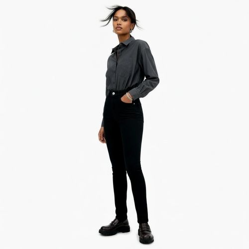 Calça Jeans Mom Liso Preto - Biotipo