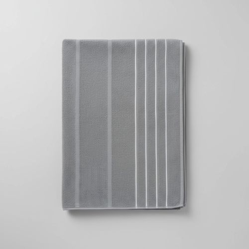 Toalha Gigante Listras Cinza Urbano Com Prata - PNB