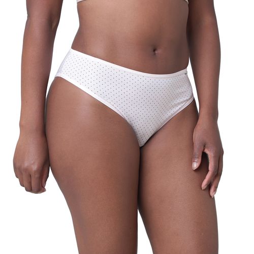 Kit 3 Calcinhas Femininas Poá Rosa/Marrom/Mescla - Delrio