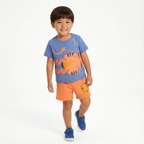 Conjunto Infantil Tigre Interativo Azul – Toys & Kids