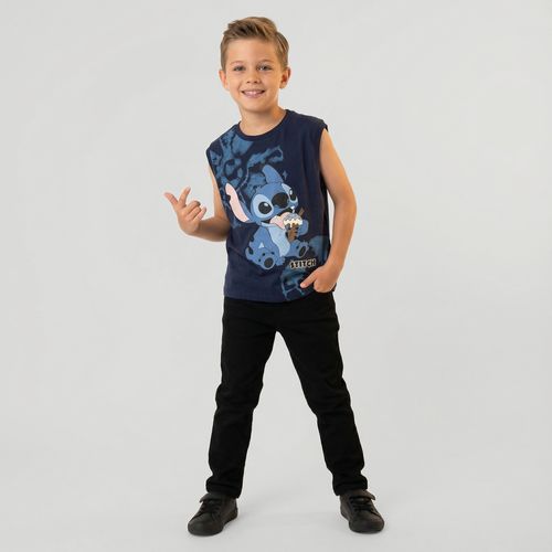 Camiseta Stitch Infantil Azul – Disney
