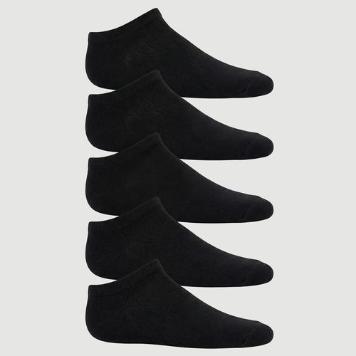 Kit Meia 5 Peças Tamanho 30/33 Liso Preto - Yeapp