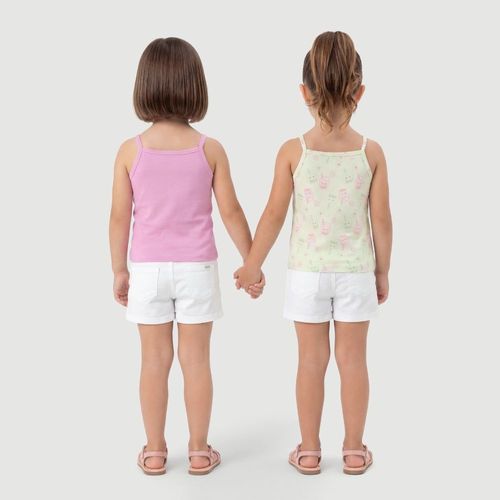 Kit Blusas 2 Peças Infantil Rosa/Verde TOYS & KIDS