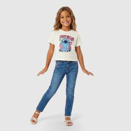 Blusa Infantil Off White Disney