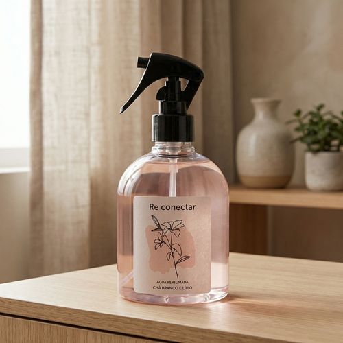 Água Perfumada Re.Conectar Chá Branco e Lírio Gatilho Floral Rosa - Pernambucanas Casa