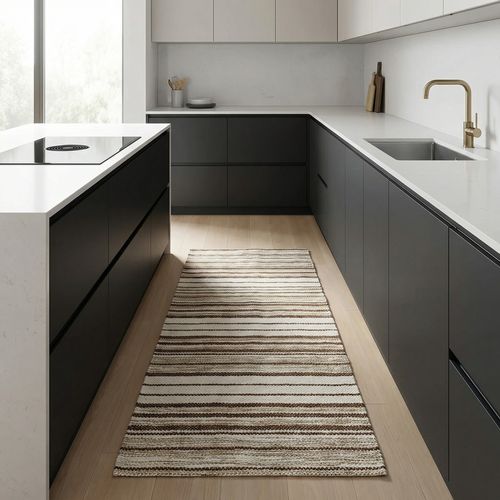 Passadeira de algodão Ananda 57x18 listrada creme - Pernambucanas Casa