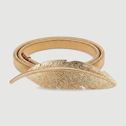 Abraçadeira de Cortina Foliage Folha Texturizada Dourada em Ferro - Pernambucanas Casa