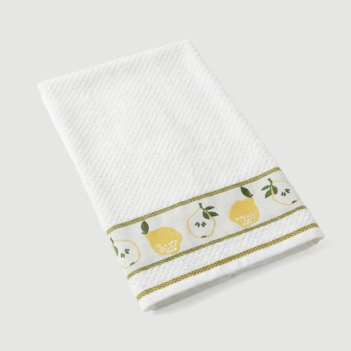 Pano de Copa Viena Pera tecido atoalhado Branco Estampa peras - Pernambucanas Casa