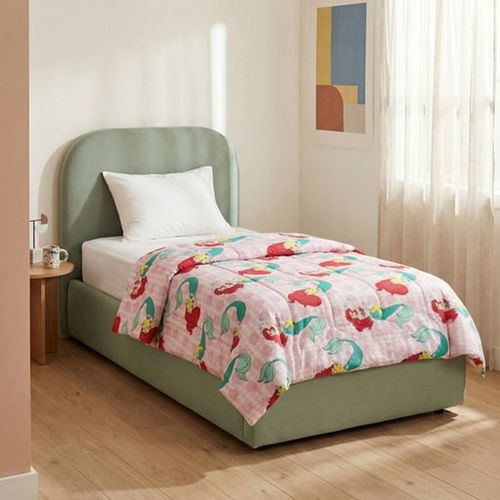 Edredom dupla face 1,50 x 2,15 em microfibra estampa Ariel - Disney