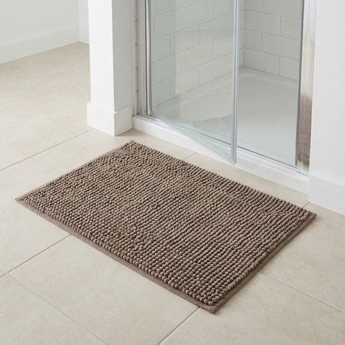 Tapete de Banheiro 38 x 58 cm Retangular Popcorn Texturizado Bege - Pernambucanas Casa