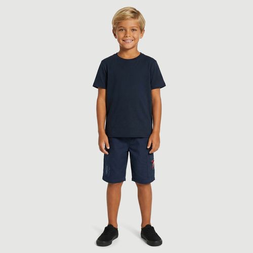 Bermuda Masculina Cargo Com Estampa Spider-Man Azul - Marvel