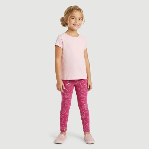 Legging Infantil Glitter Gatinho Pink - Yeapp