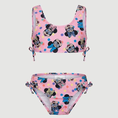 Biquíni Infantil Laço Lateral Minnie Rosa - Disney