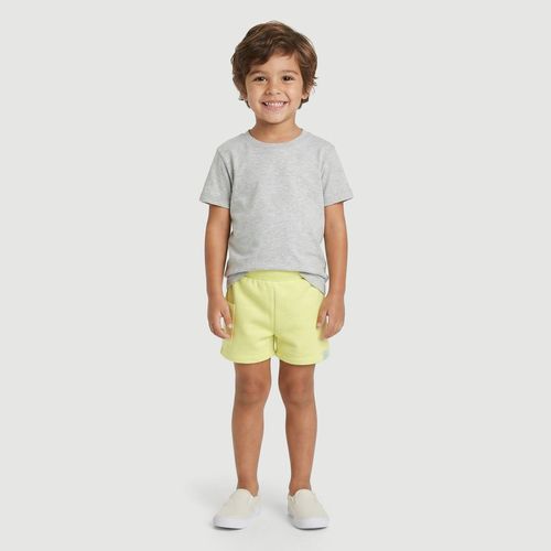 Bermuda Infantil Casual Malha Lisa Verde - Toys & Kids