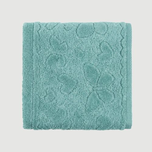 Toalha Rosto Encanto Jacquard Floral Verde - Dohler