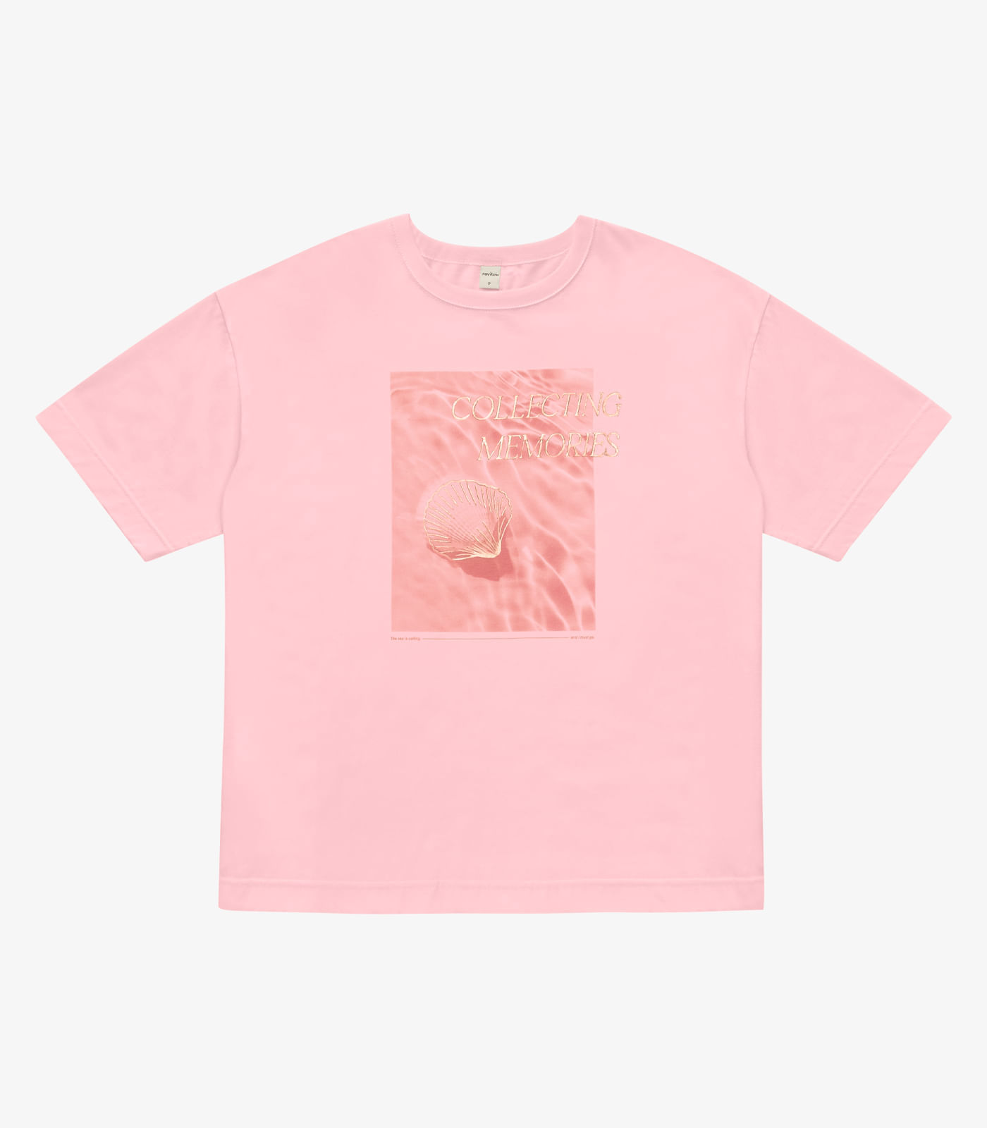 T- shirt Overzised Meia Malha Feminina Rovitex Rosa