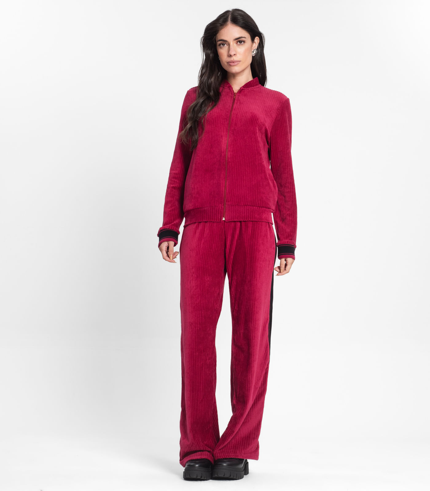 Conjunto Feminino Jaqueta Com Calça Endless Vermelho | FastStore PDP