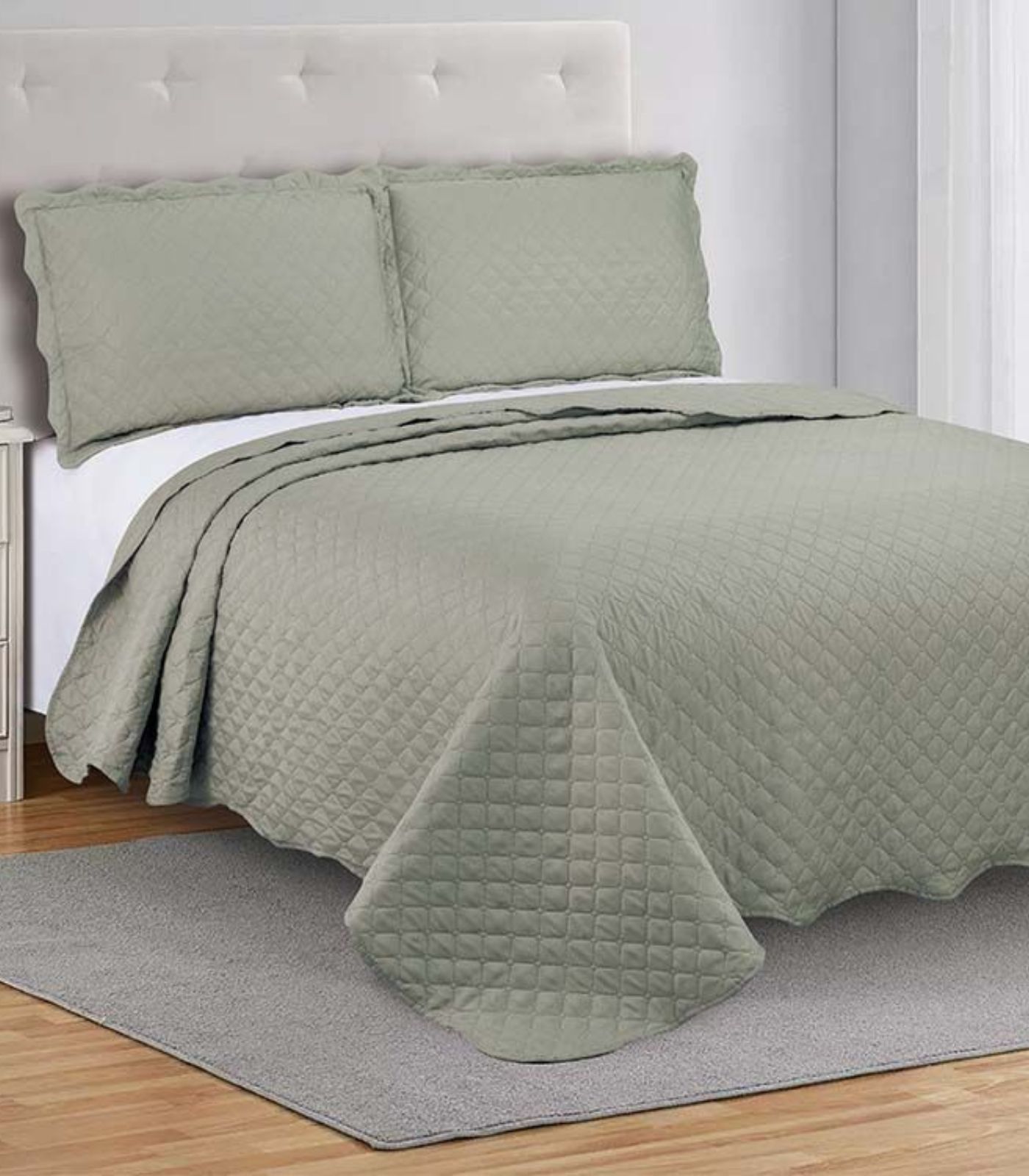 Colcha Grid Casal Camesa Bege | FastStore PDP