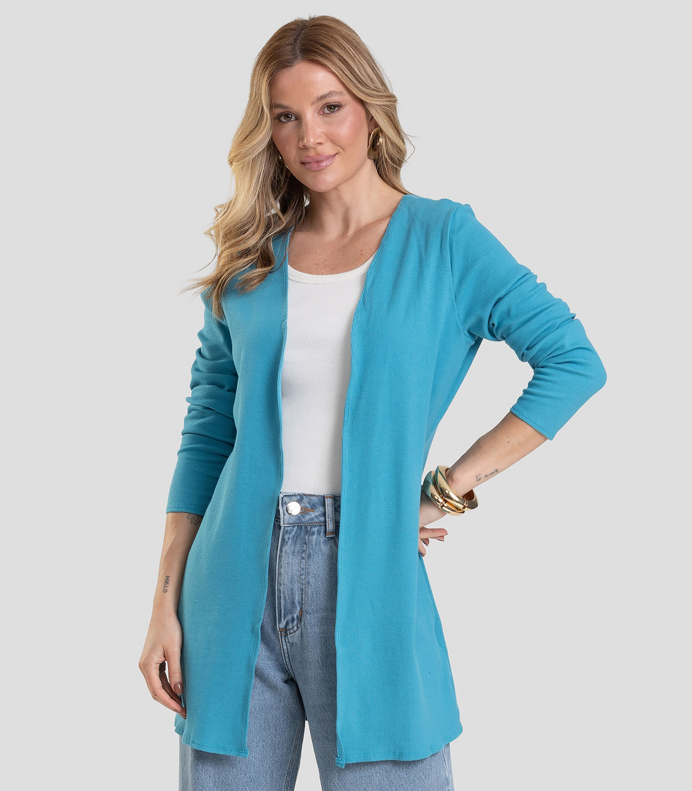 Cardigan Infinita Cor Azul | FastStore PDP