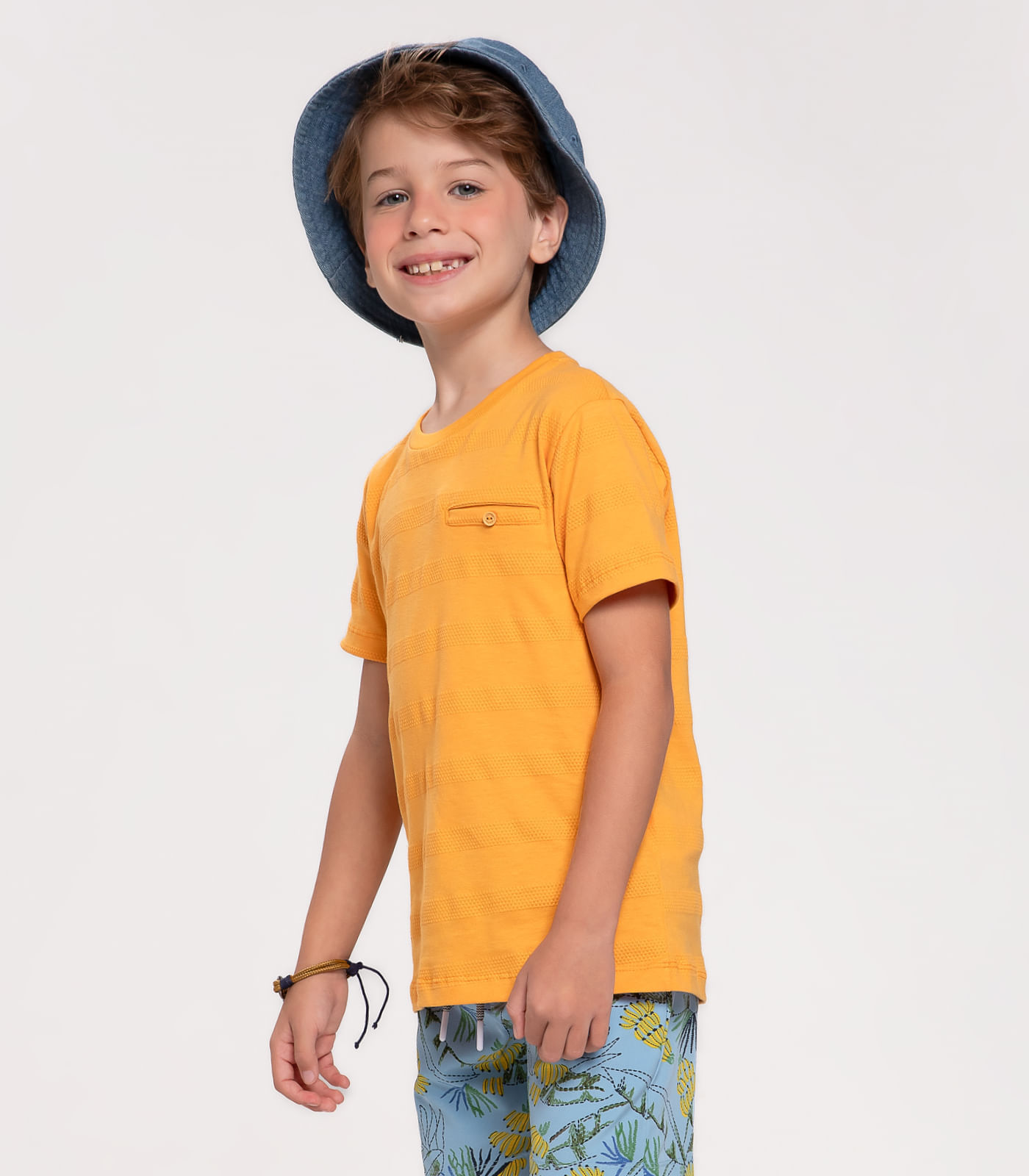 とわ Camiseta Infantil Masculina Trick Nick Amarelo | FastStore PDP