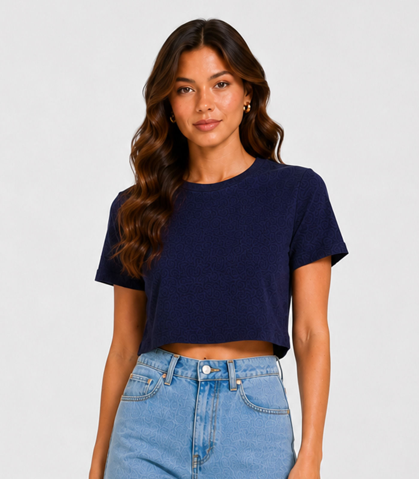 Blusa Feminina Em Malha Tapirus Infinita Cor Azul