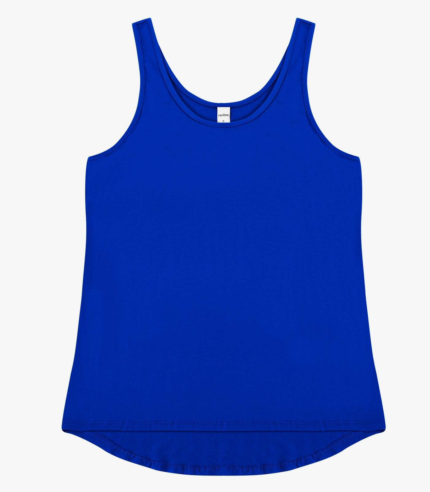 Regata Feminina Básica em Viscotorcion Rovitex Azul