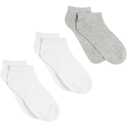 Kit 3 Pares Meias Curtas Femininas - Malha Circular