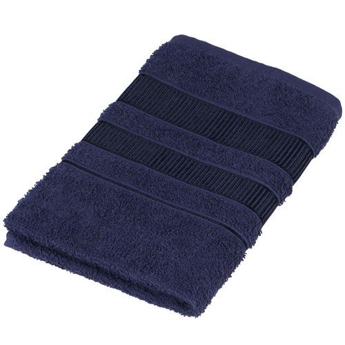 Toalha De Rosto Valencia Azul Naval 100% Algodão