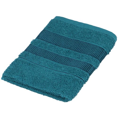 Toalha De Rosto Valencia Azul Pavão 100% Algodão