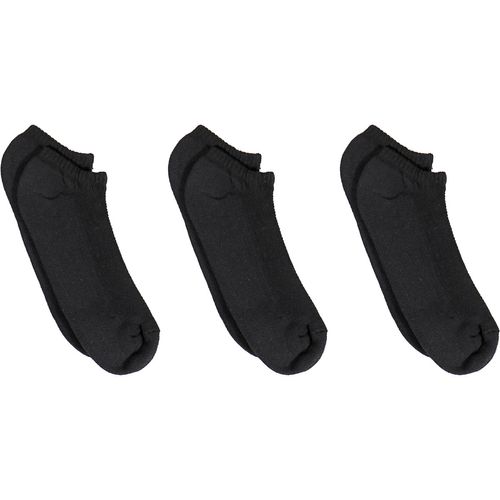 Meia 3X1 Invisível Atoalhada Preto