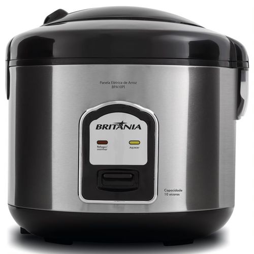 Panela de Arroz Elétrica Britânia BPA10PI XI75 700W 127v Preto