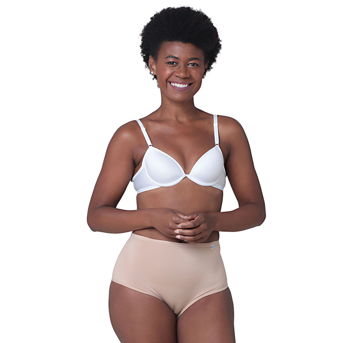 Sutiãs push-up algodão, pack-2 - Branco/Preto - SENHORA