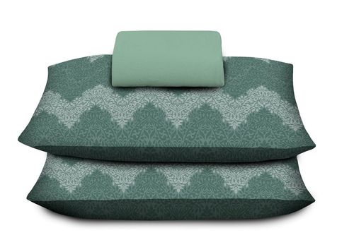 Jogo De Cama L 3 Peças Leopoldina Malha Verde/Eampado