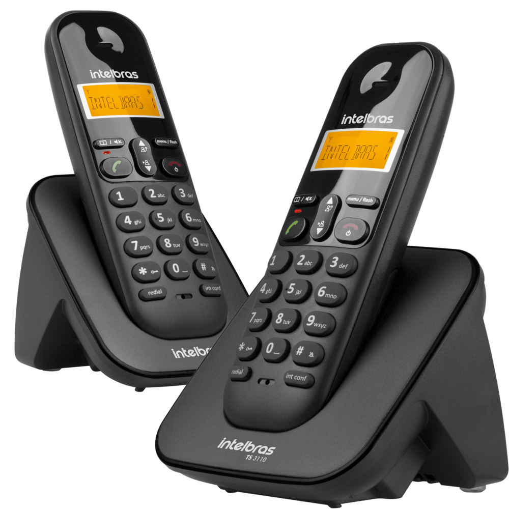Telefone Sem Fio Intelbras TS 3112 Preto