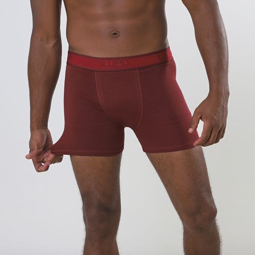 Cueca Boxer Vinho Com Elastico Diferenciado Ref 784024 - Lupo