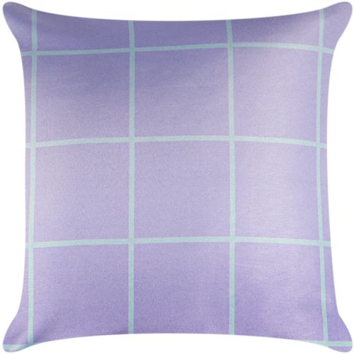 Capa Para Almofada Micro 43X43 Grid Lilas