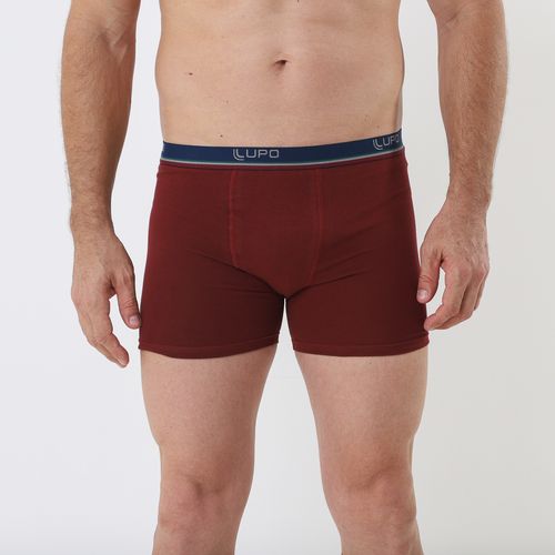 Cueca Boxer Marsala Básica - Lupo