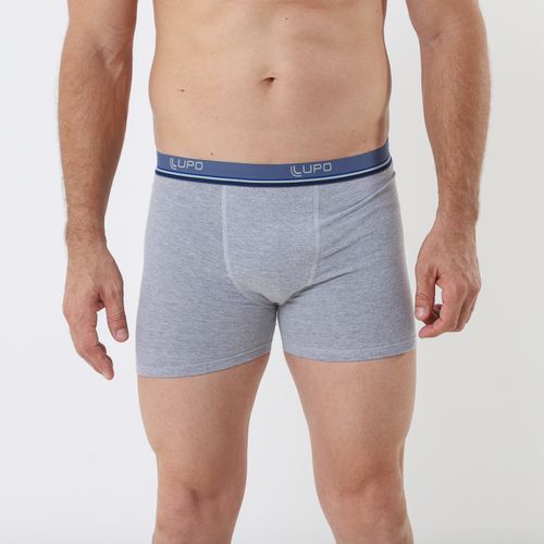 Cueca Boxer Cinza Básica - Lupo