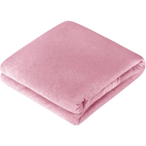 Lençol Queen Malha Rosa Novo Portal