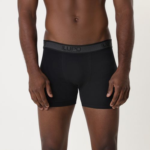 Cueca Boxer Liso Preto