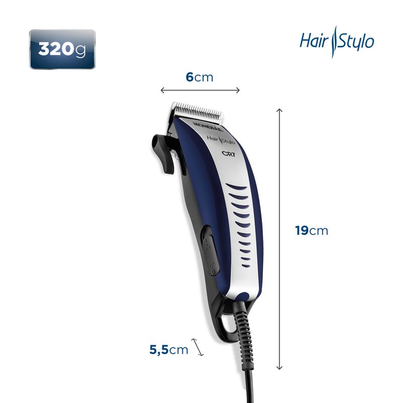 Cortador-De-Cabelos-Hair-Stylo-Cr7-Mondial-Azul-Prata-10W-127V---CR-07