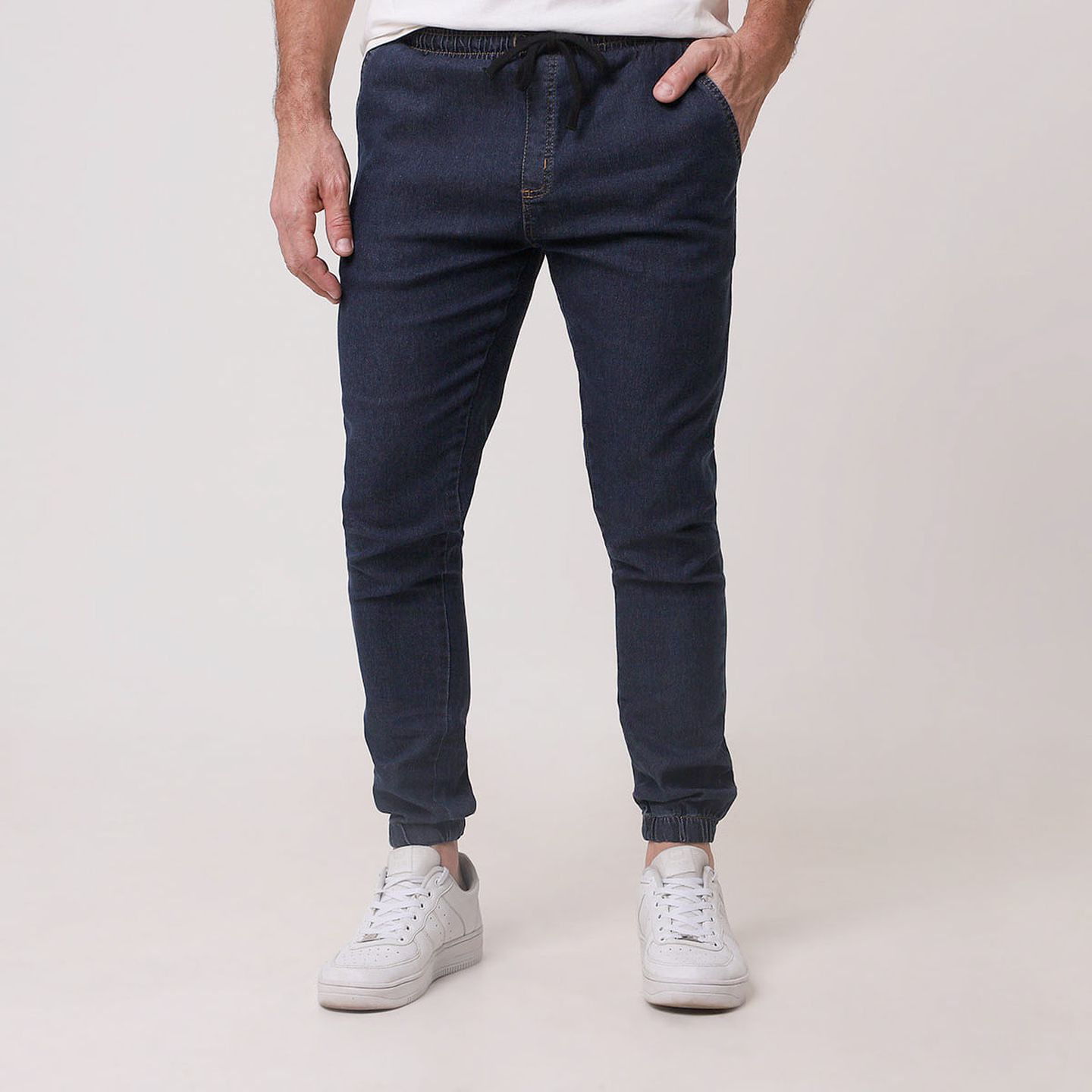 Calça Jeans Jogger Básica Jeans - Ink