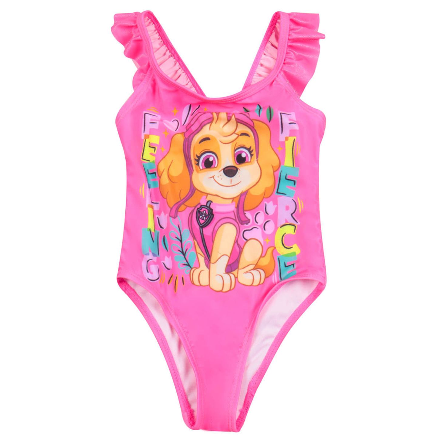 Roupa de banho One Piece Paw Patrol Toddler Girl Pink 3T - Moda