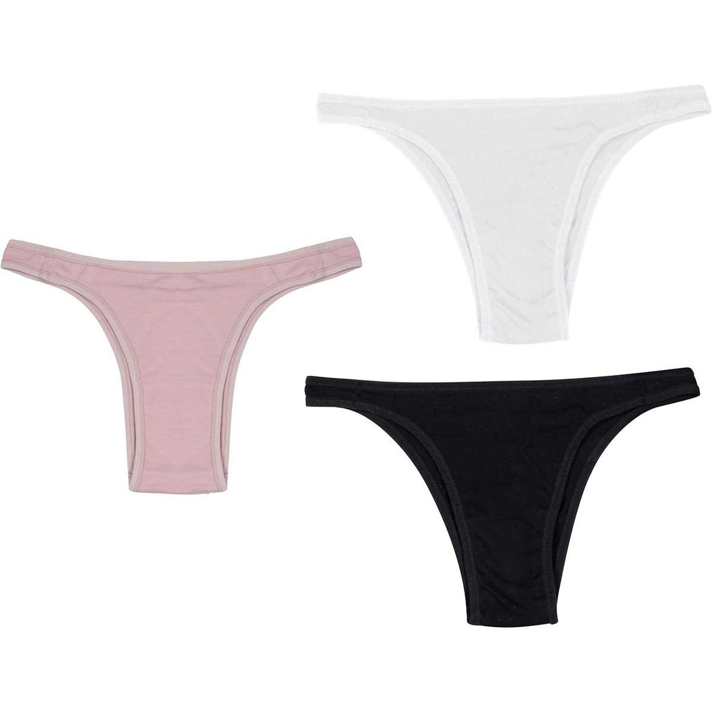 Conjunto de 3 tangas Radiant Cotton, Cuecas de mulher