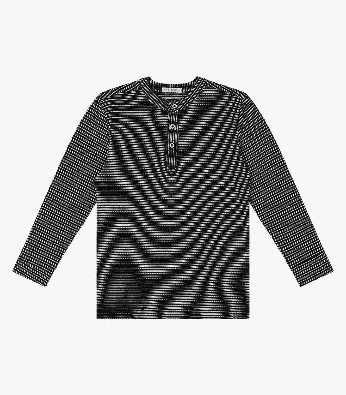 Camiseta Infantil Masculino Manga Longa Trick Nick Preto