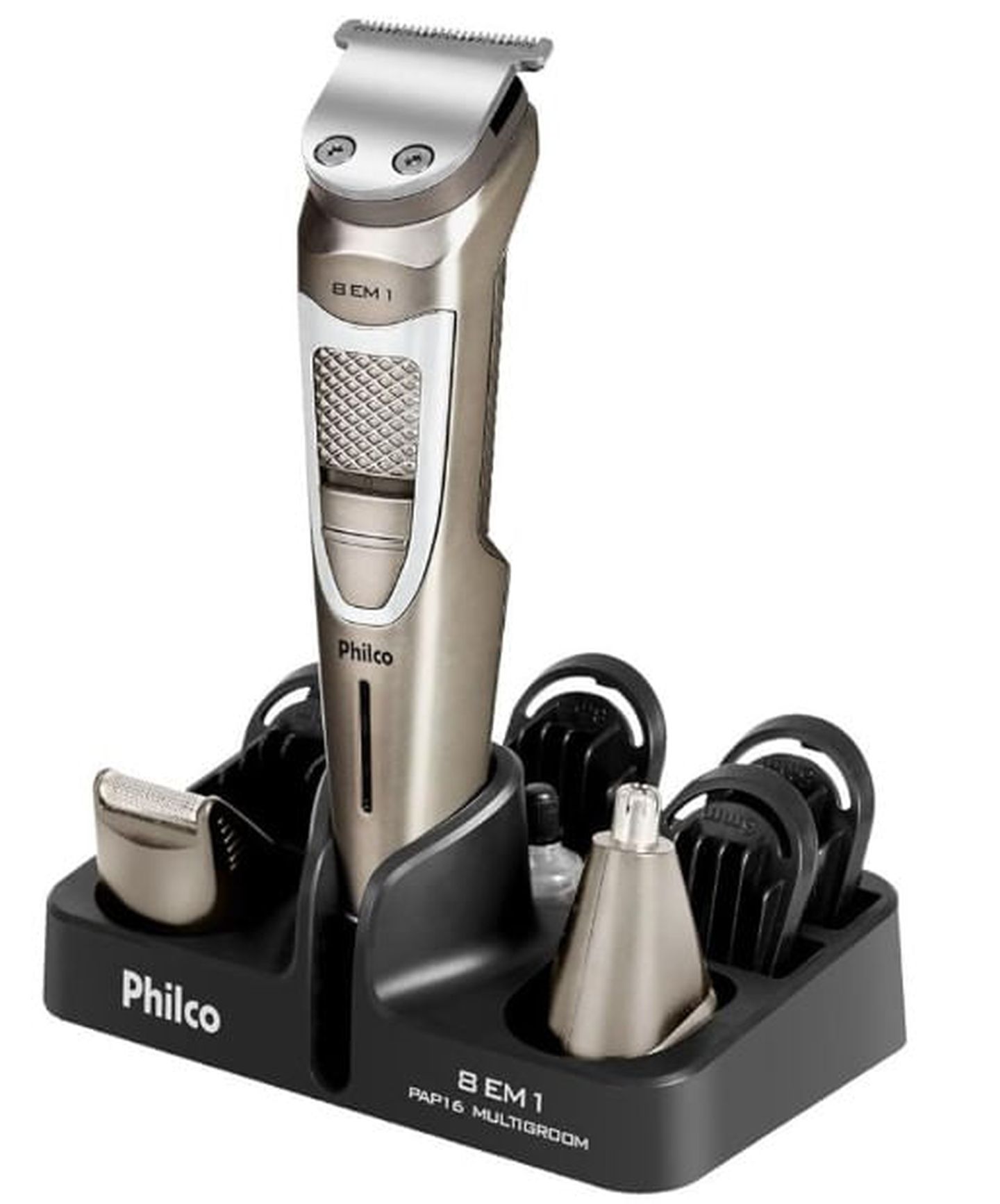 Aparador de Pelos Philco PAP16 Multigroom 8 em 1 5W Bivolt